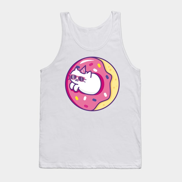 Donut Cat Tank Top by ToufikDesign